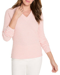 NIC+ZOE Nic+Zoe Soft Thermal Split Neck Top