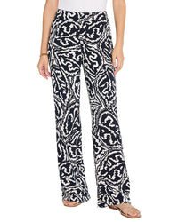 Nic+Zoe Indigo Leaf Eliot Wide-Leg Pant