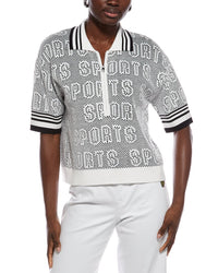 Marc Cain Wool-Blend Polo Shirt