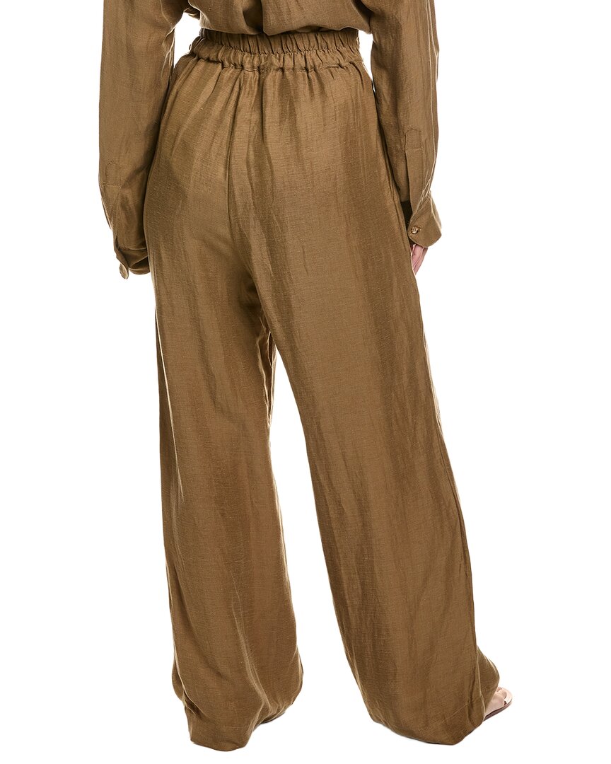 Anemos Anemos Linen-Blend Keaton Wide Leg Pant