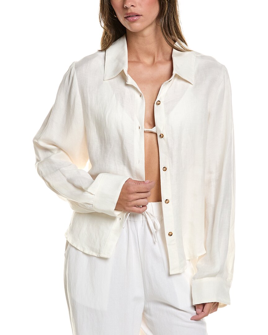 Anemos Anemos Linen-Blend Phillips Button-Down Shirt