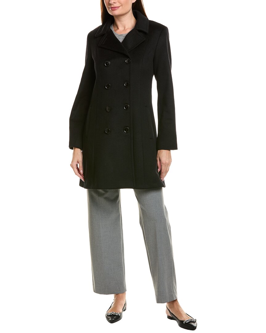 Sofia Cashmere Sofiacashmere Modern Wool & Cashmere-Blend Trench Coat