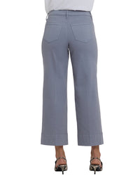 Nydj Teresa Shadow Blue Wide Leg Jean