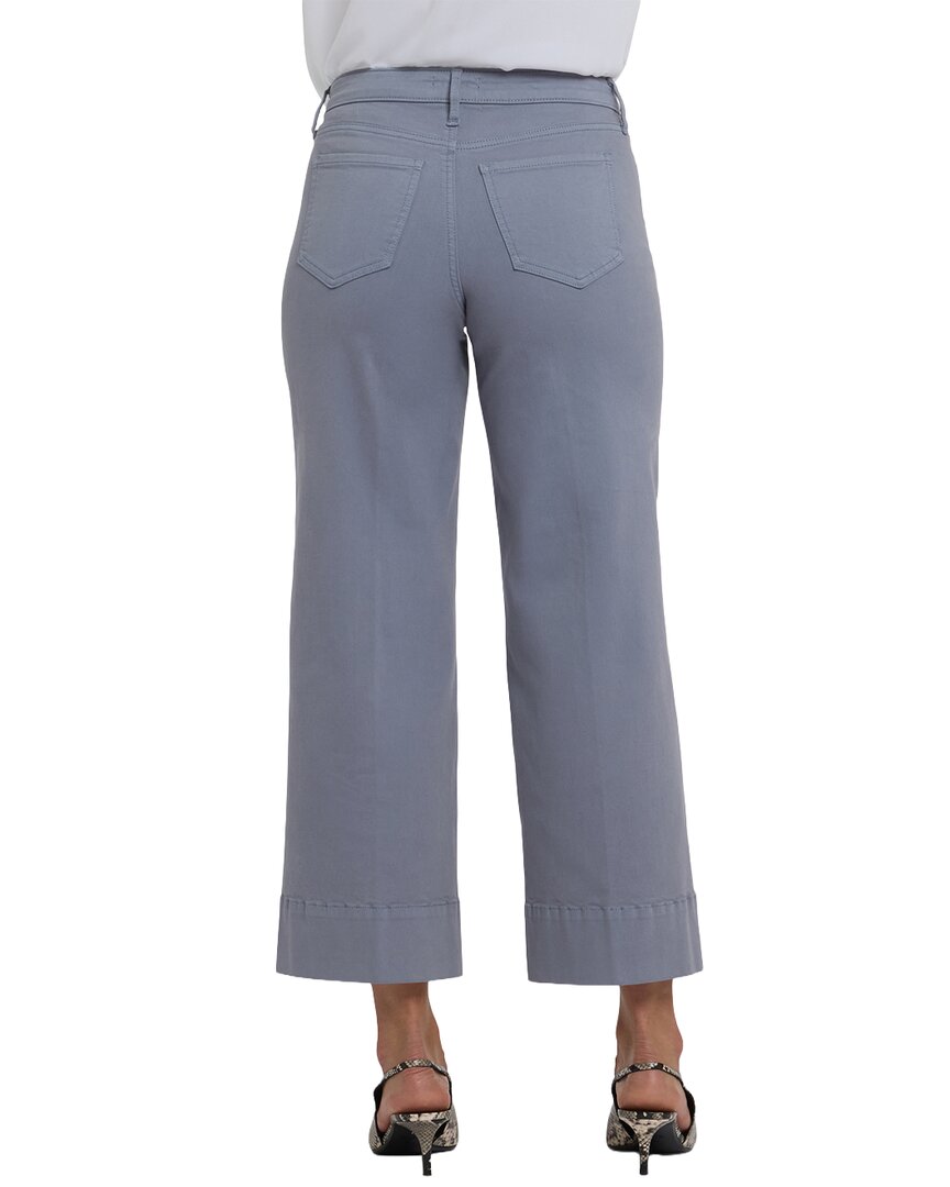 Nydj Teresa Shadow Blue Wide Leg Jean