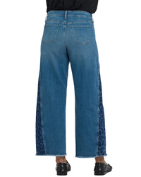 Nydj Teresa Leopard Crest Wide Leg Jean