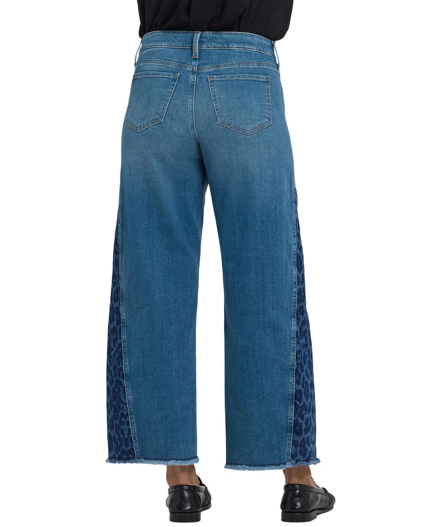 Nydj Teresa Leopard Crest Wide Leg Jean