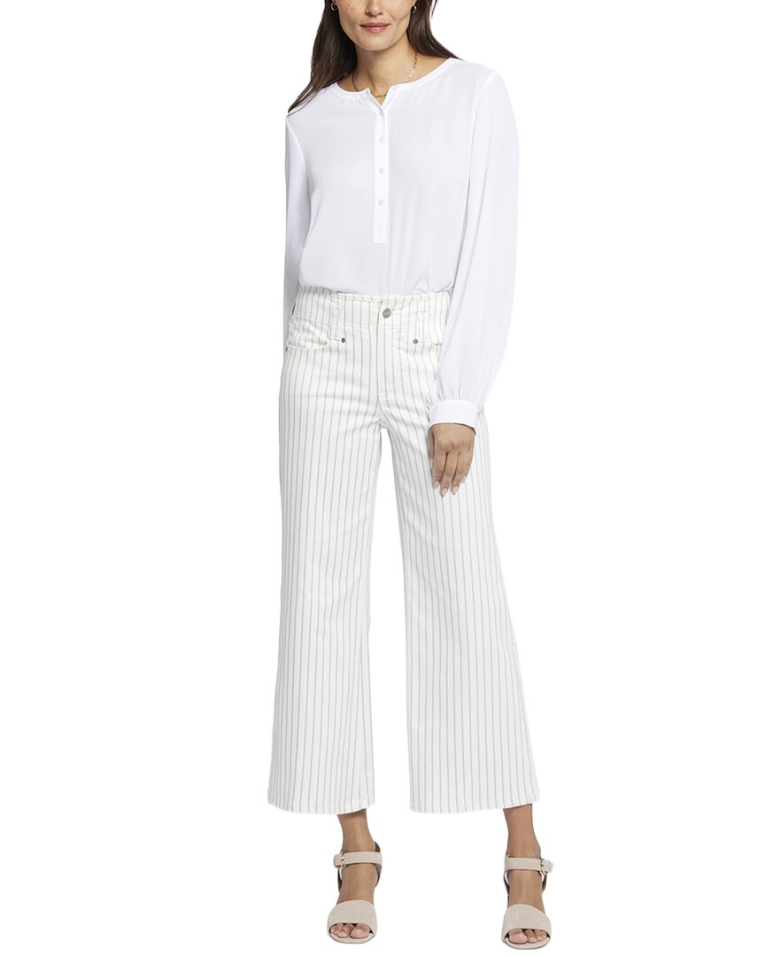 Nydj Teresa Beach Cruise Stripe Wide Leg Jean