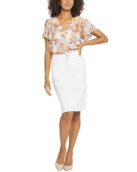 Nydj Skirt Optic White Skirt Jean