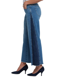 NYDJ Nydj Teresa Avenue Blue Wide Leg Jean