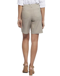 Nydj Bermuda Saddlewood Linen-Blend Short