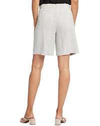 Nydj Relaxed Slubby Stripe Linen-Blend Short