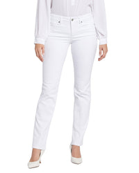 Nydj Marilyn Optic White Straight Leg Jean