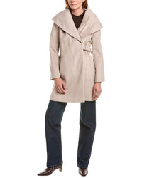 Via Spiga Via Spiga Hooded Wool-Blend Coat