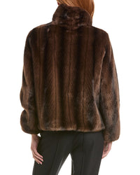 Via Spiga Via Spiga Faux Fur Bomber Jacket