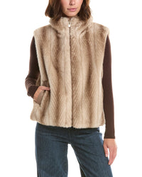 Via Spiga Faux Fur Vest