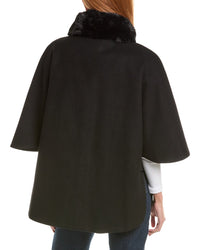 Via Spiga Button Front Collar Cape