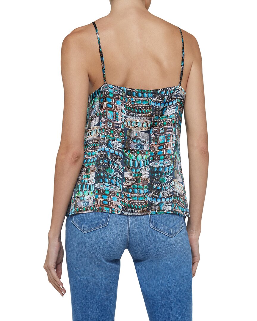 Lagence Jane Spaghetti Strap Silk Top