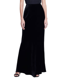 L’AGENCE L’Agence Zeta Silk-Blend Skirt