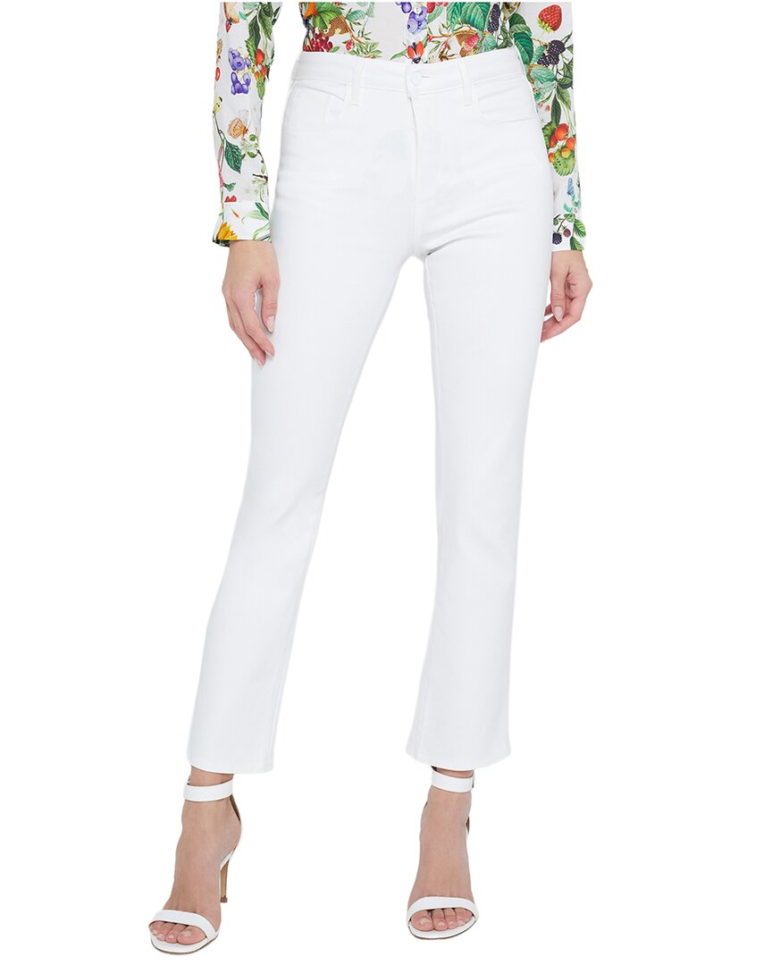 L’Agence Tati Blanc Coated Bootcut Jean