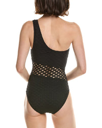 Carmen Marc Valvo Crochet One-Piece
