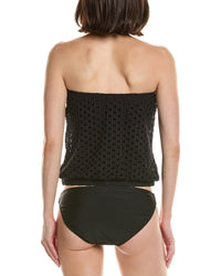 Carmen Marc Valvo Crochet Tankini Top