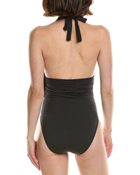 Carmen Marc Valvo Halter One-Piece