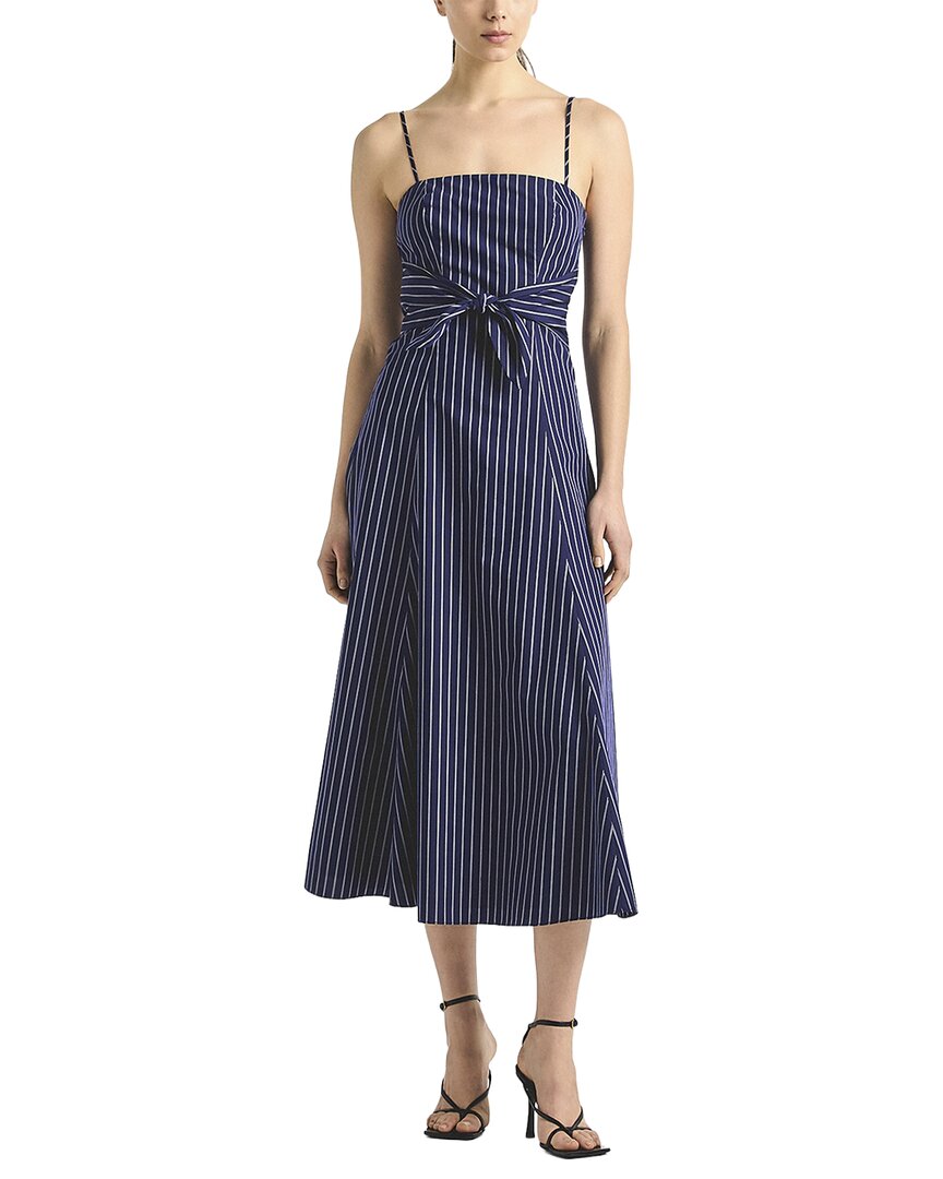 Derek Lam 10 Crosby Derek Lam 10 Crosby Zandra Striped Shirting Tie Front Dress