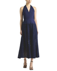 Derek Lam 10 Crosby Maris Eyelet Halter Dress