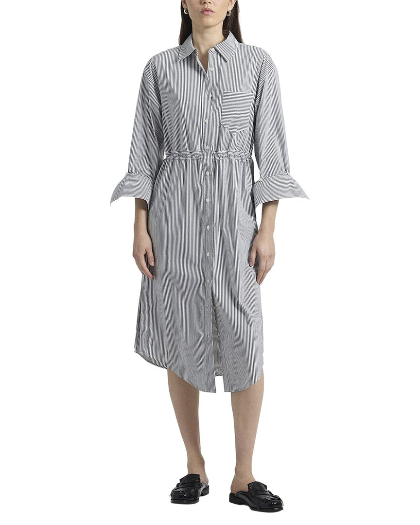 Derek Lam 10 Crosby Annalisa Striped Shirt Dress