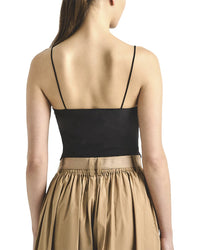 Derek Lam 10 Crosby Shira Poplin Double Tie Front Top