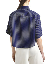 Derek Lam 10 Crosby Ember Cropped Button Down Shirt