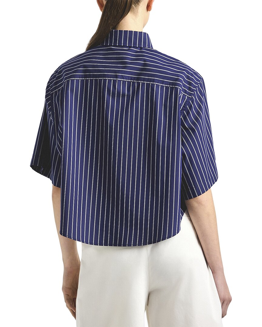 Derek Lam 10 Crosby Ember Cropped Button Down Shirt