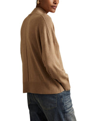 Reiss Reiss Alicia Knitted Funnel Neck Wool-Blend Top