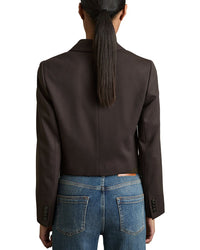 Reiss Orianna Cropped Wool-Blend Blazer