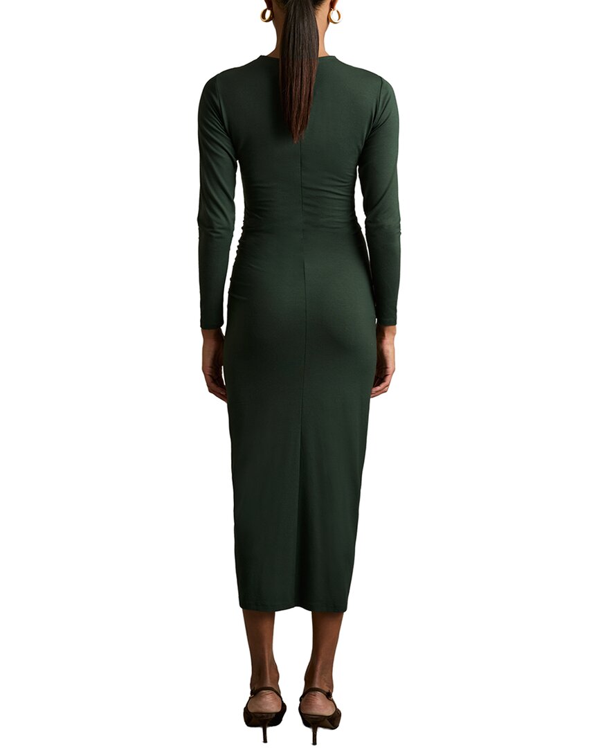 Reiss Ginny Plain Ruched Jersey Midi Dress