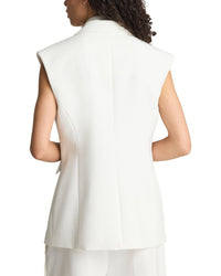 Kenneth Cole Kenneth Cole White Removable Faux Shirt Vest
