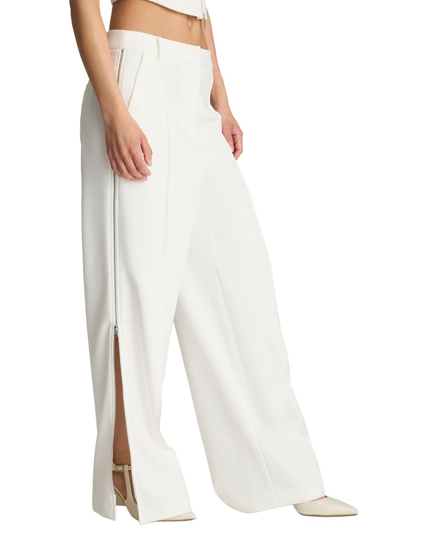 Kenneth Cole Kenneth Cole High-Rise Fly Front Zipper Pintuck Wide Leg Pant