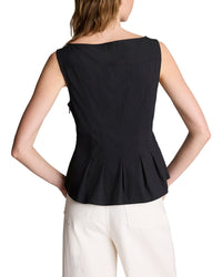 Kenneth Cole Kenneth Cole Paneled Bodice Peplum Top