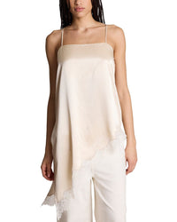 Kenneth Cole Kenneth Cole Asymmetric Lace Hem Long Cami
