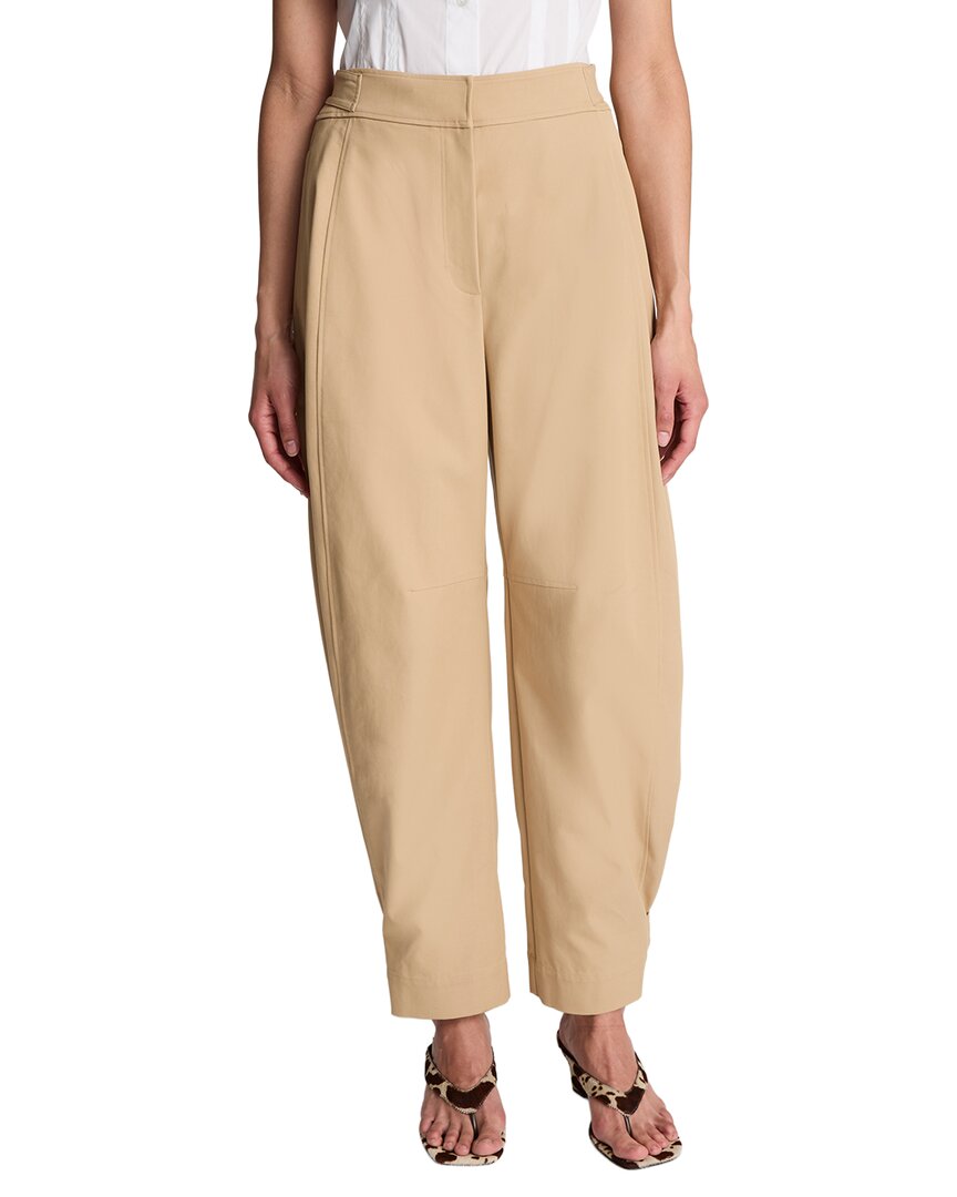 Kenneth Cole Kenneth Cole High Rise Fly Front Waistband Tab Barrel Leg Pant'
