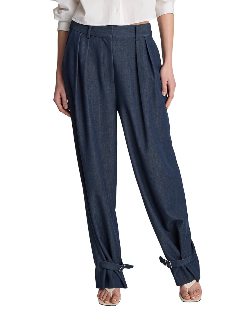 Kenneth Cole Kenneth Cole High Rise Fly Front Belted Cuff Tab Pant