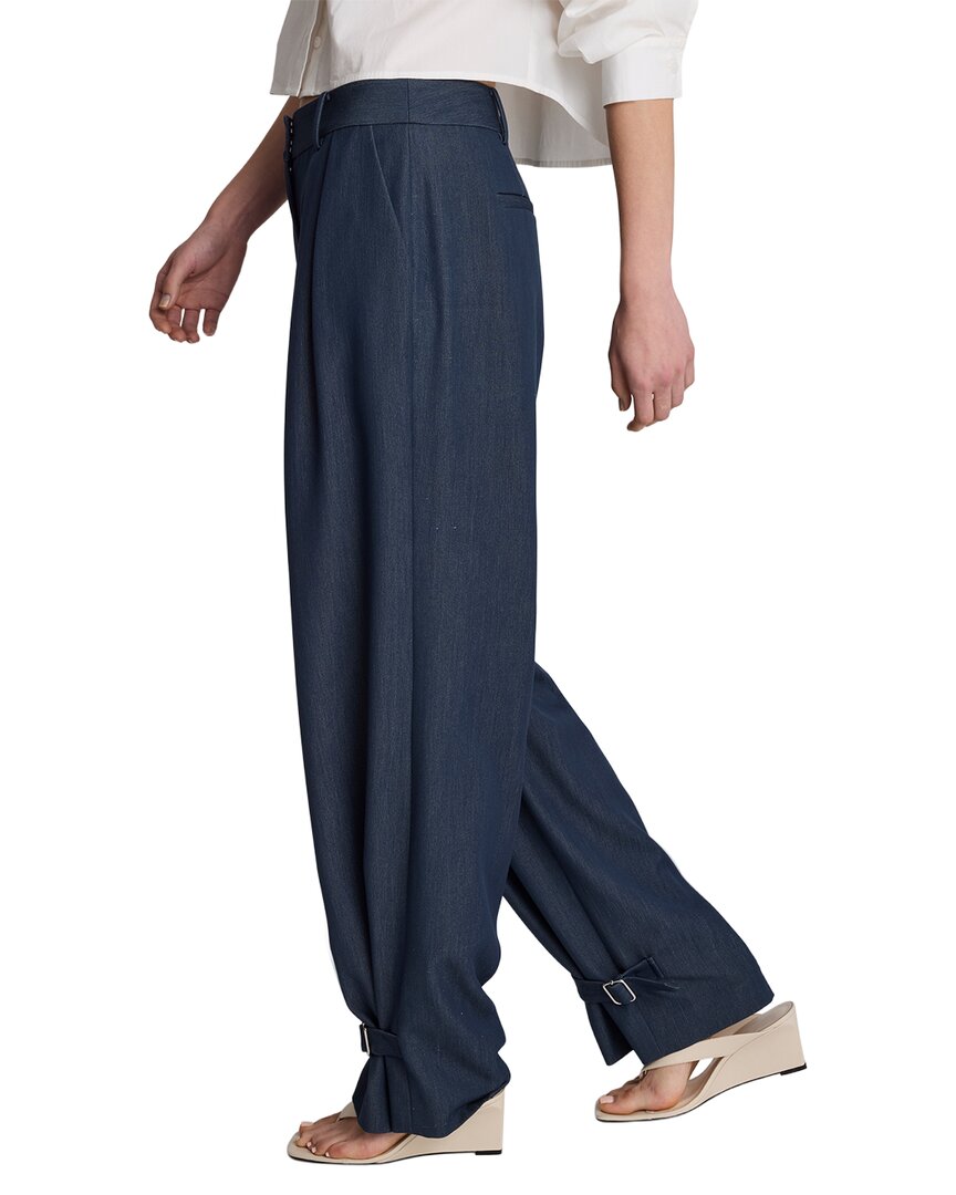 Kenneth Cole Kenneth Cole High Rise Fly Front Belted Cuff Tab Pant