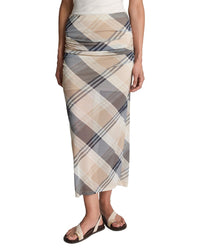 Kenneth Cole Kenneth Cole Pull On Mesh Midi Skirt