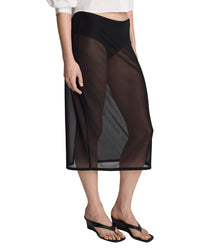 Kenneth Cole Kenneth Cole Pull On Mesh Midi Skirt