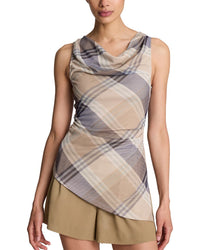 Kenneth Cole Kenneth Cole Mesh Cowl Neck Drape Tank Top