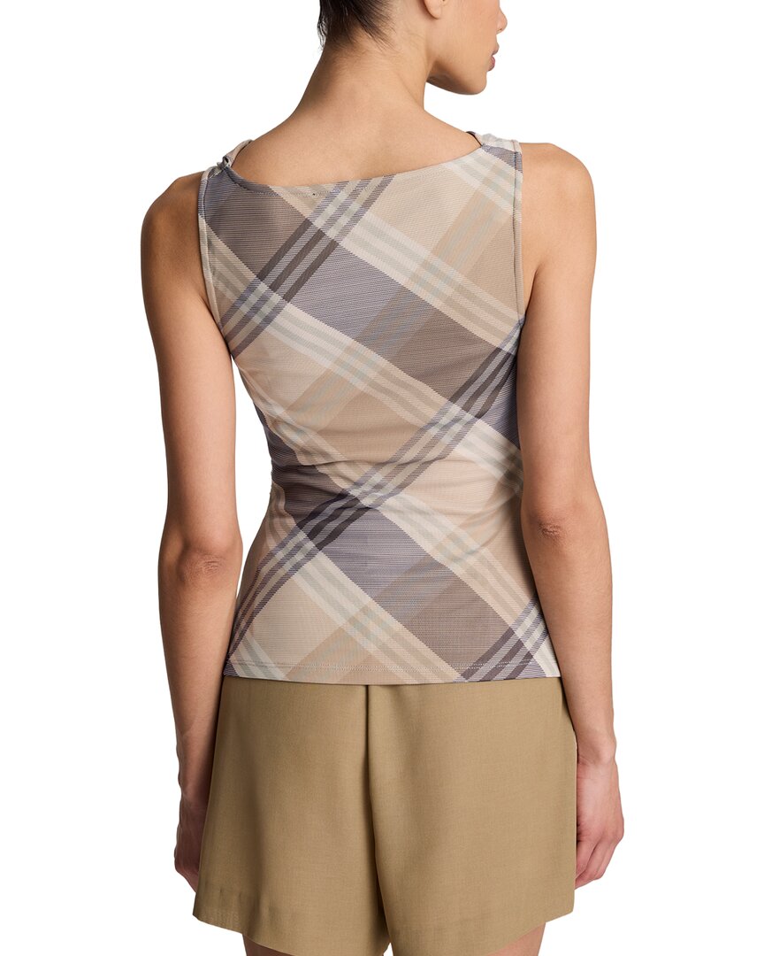 Kenneth Cole Kenneth Cole Mesh Cowl Neck Drape Tank Top