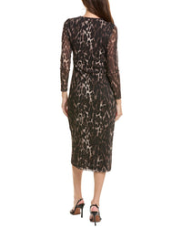 Kenneth Cole Knot Front Modern Midi Dress