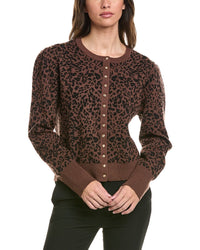 Generation Love Generation Love Tulum Jacquard Wool-Blend Cardigan