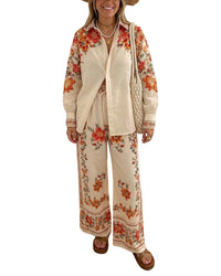 AMINA GLAM Amina Glam 2Pc Blouse & Pant Set