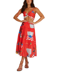 AMINA GLAM Amina Glam 2Pc Top & Skirt Set